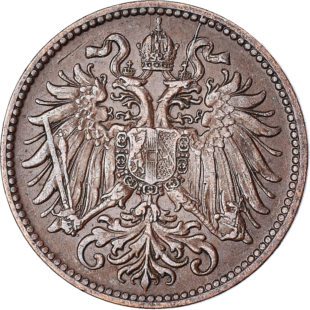 Moeda, Áustria, 2 Heller, 1911