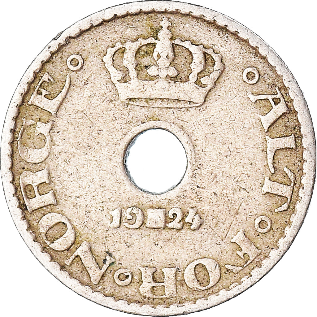 Münze, Norwegen, 10 Öre, 1924