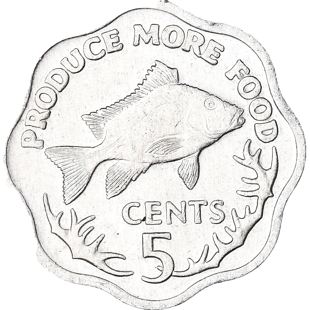 Coin, Seychelles, 5 Cents, 1977