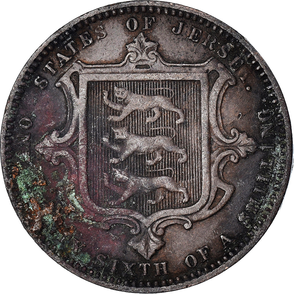 Coin, Jersey, 1/26 Shilling, 1866