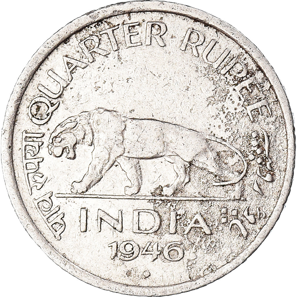 Monnaie, Inde britannique, 1/4 Rupee, 1946