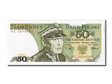 Billet, Pologne, 50 Zlotych, 1988, 1988-12-01, NEUF
