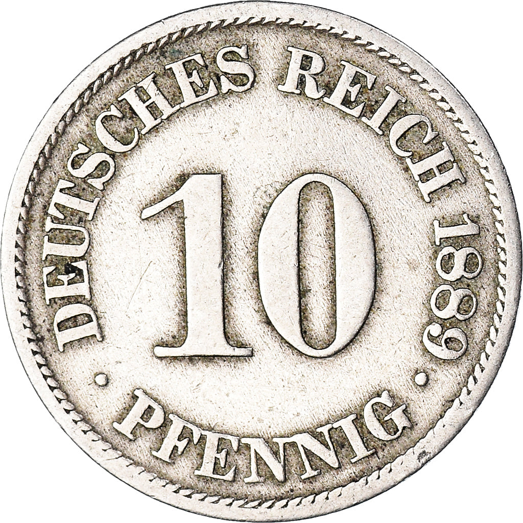 Coin, GERMANY - EMPIRE, 10 Pfennig, 1889