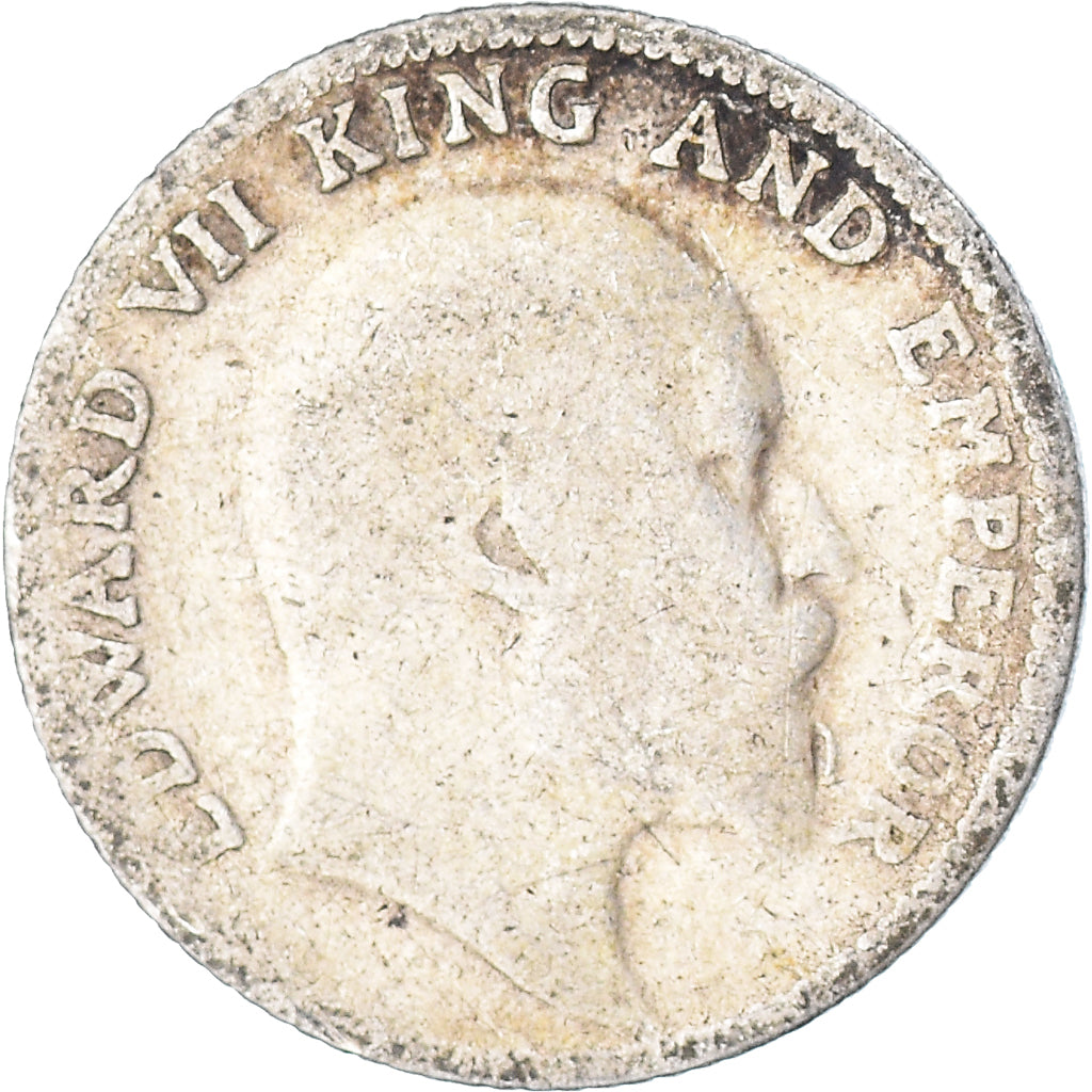 Munten, INDIA-BRITS, 1/4 Rupee, 1910