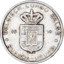 Coin, Belgian Congo, 5 Francs, 1958