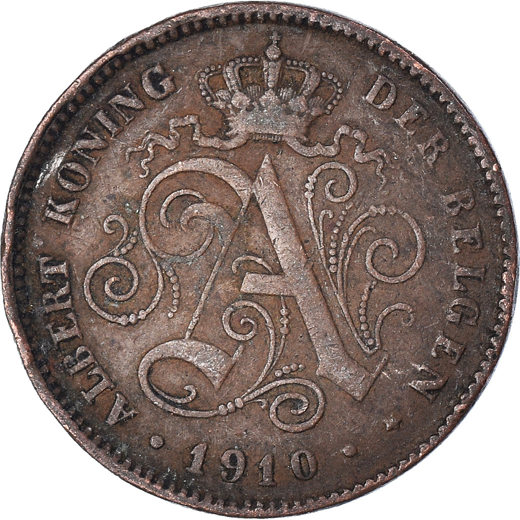 Moneta, Belgio, 2 Centimes, 1910