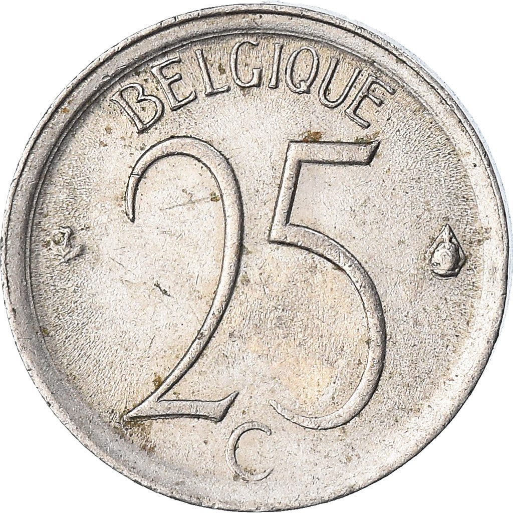 Monnaie, Belgique, 25 Cents, 1972