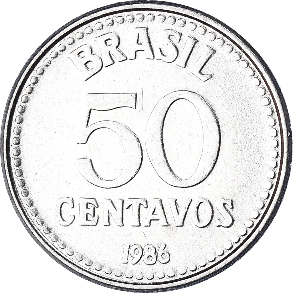 Moneta, Brasile, 50 Centavos, 1986