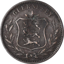 Moneta, Guernsey, 8 Doubles, 1889