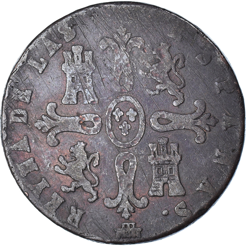 Monnaie, Espagne, 8 Maravedis, 1841