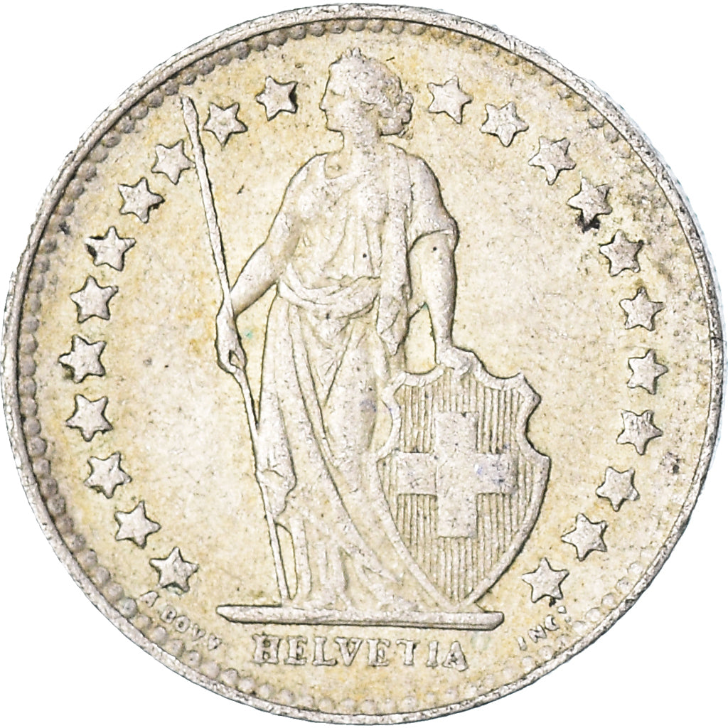 Moneda, Suiza, 1/2 Franc, 1951
