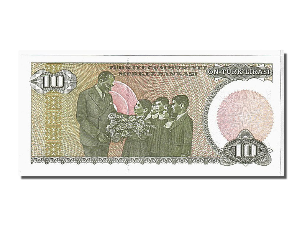 Banconote, Turchia, 10 Lira, 1970, KM:192, FDS