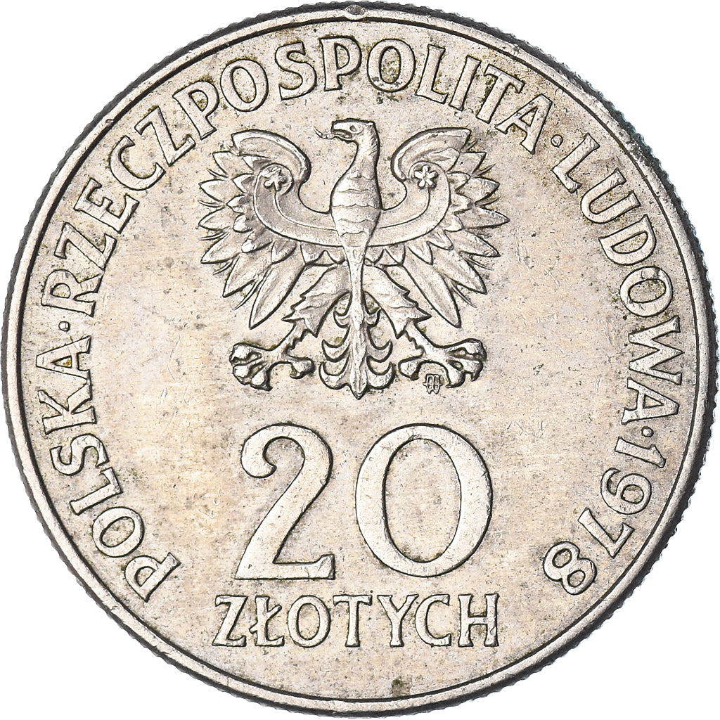 Münze, Polen, 20 Zlotych, 1978