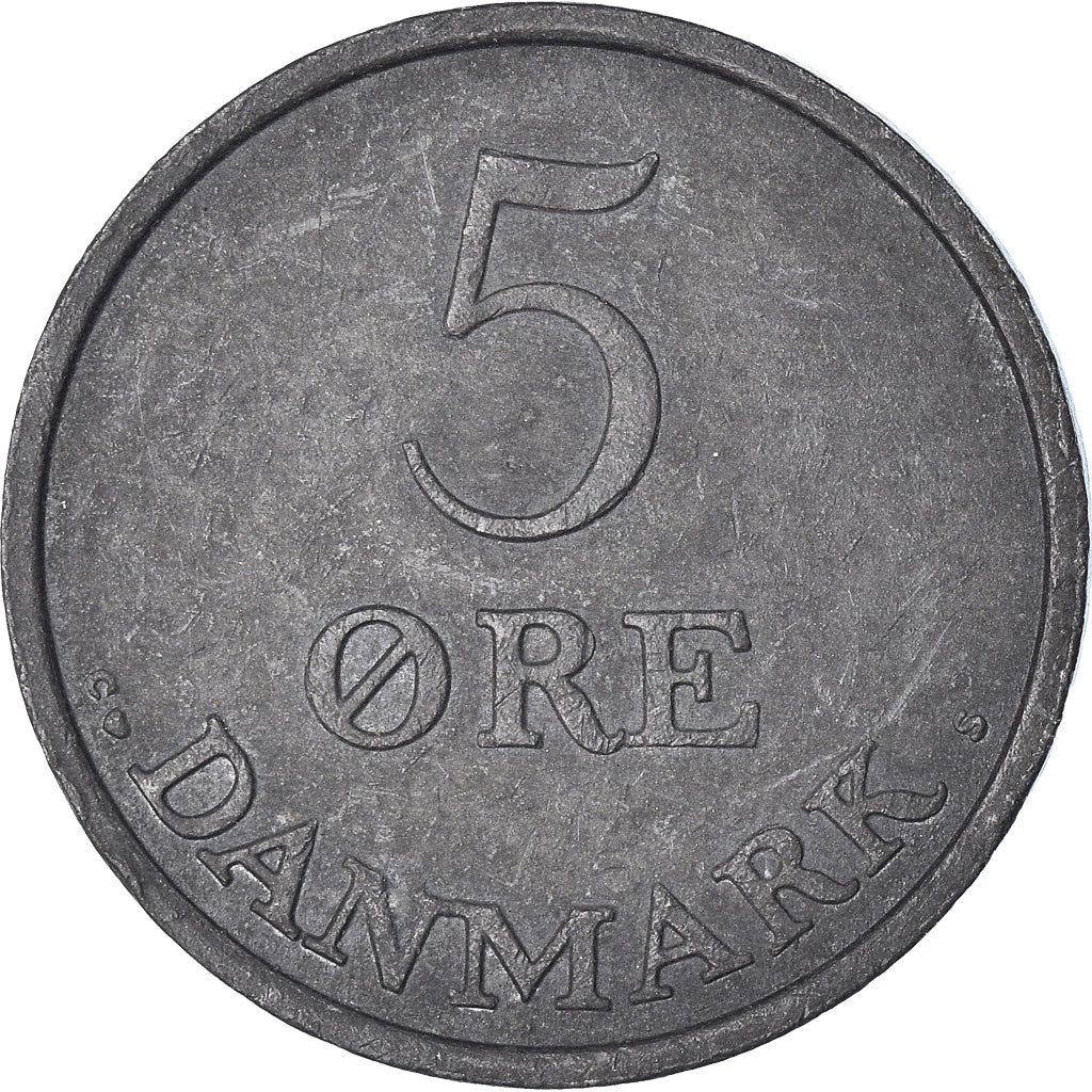 Munten, Denemarken, 5 Öre, 1957