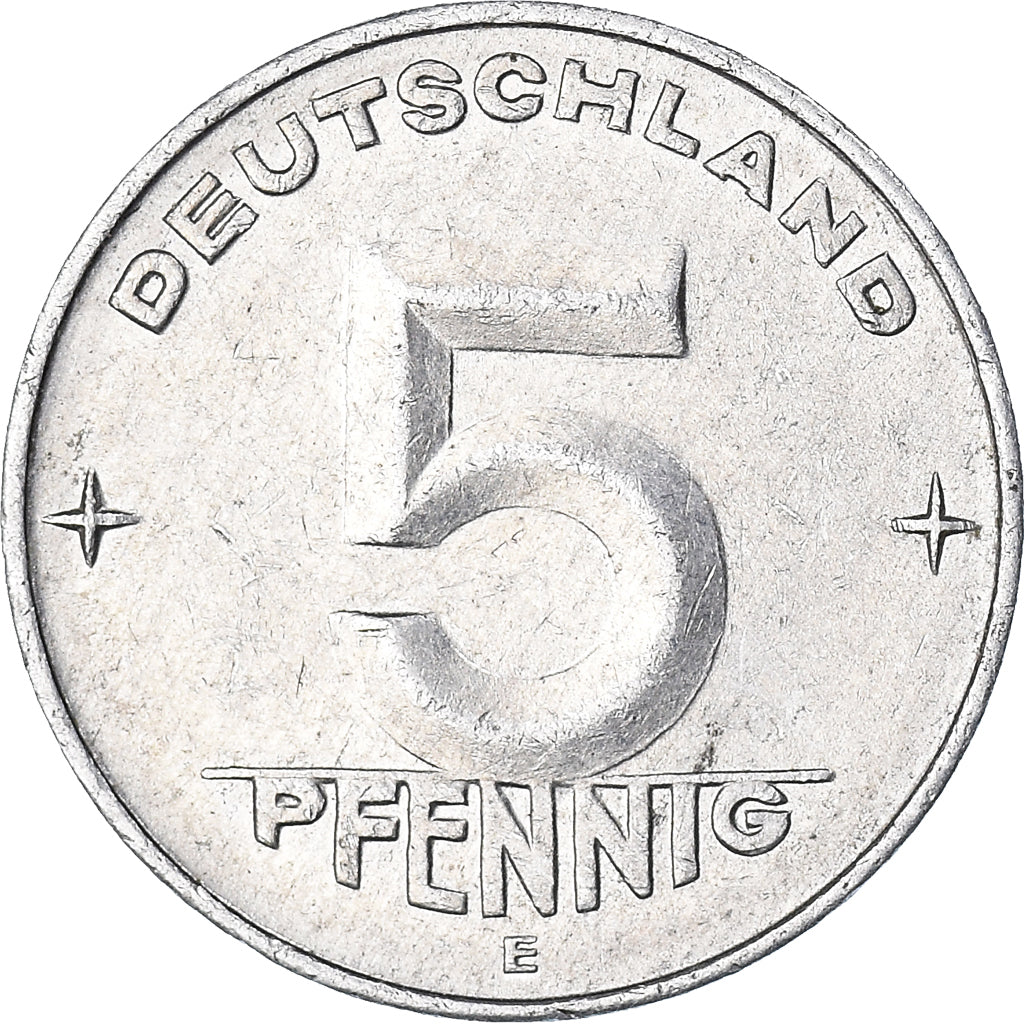 Moneta, REPUBBLICA DEMOCRATICA TEDESCA, 5 Pfennig, 1953