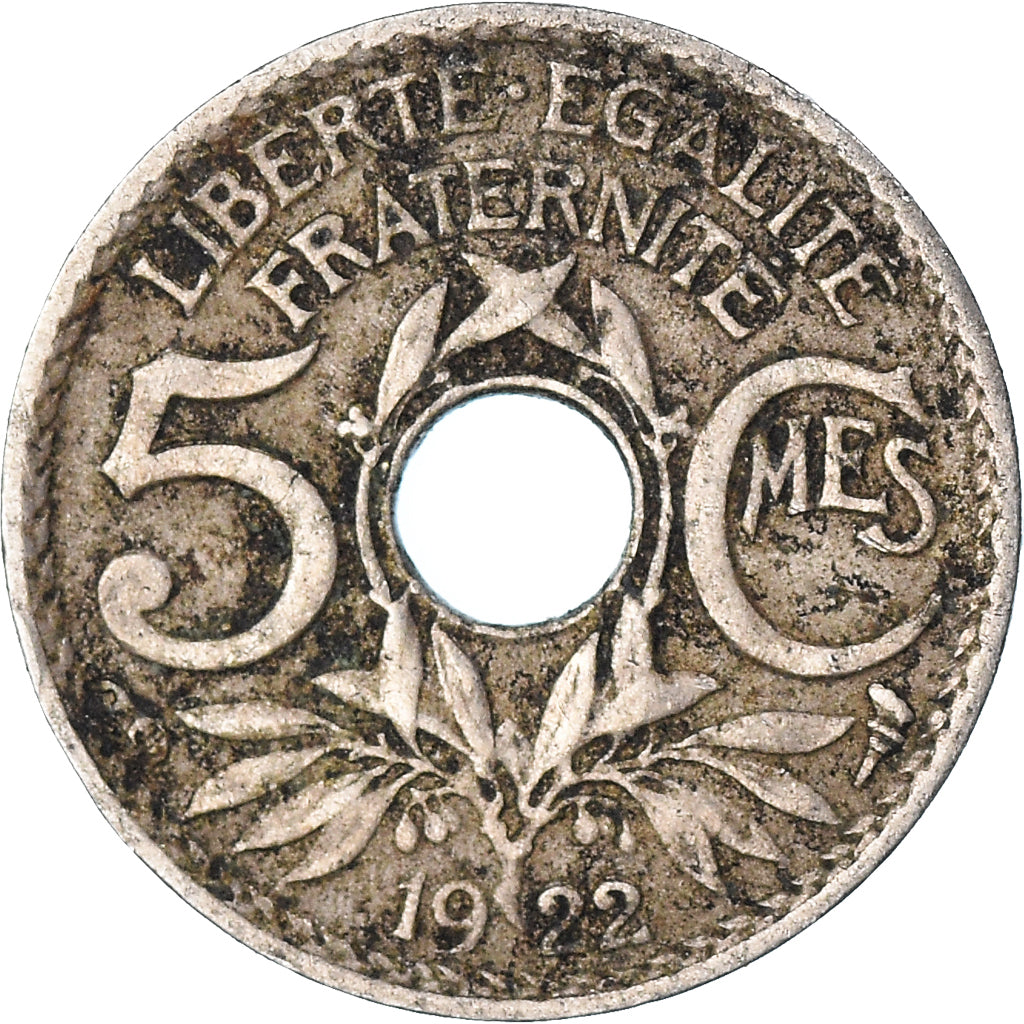 Frankreich, 5 Centimes, 1922