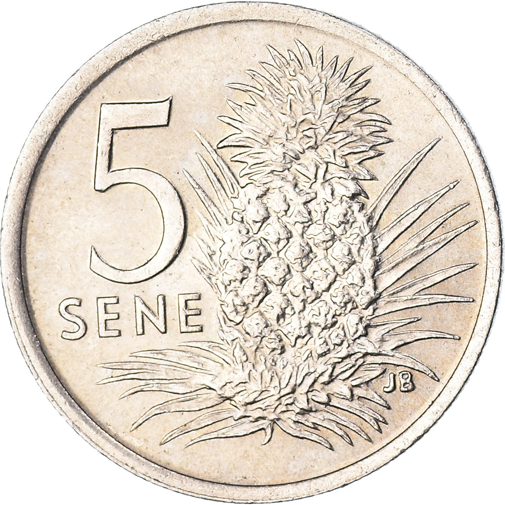 Coin, Samoa, 5 Sene, 1974