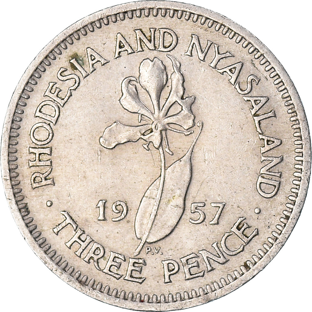 Munten, Rhodesia, 3 Pence, 1957