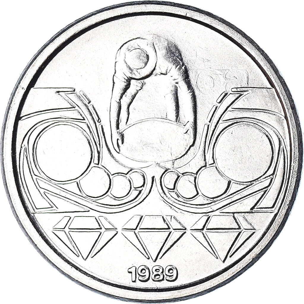 Moneda, Brasil, 10 Centavos, 1989