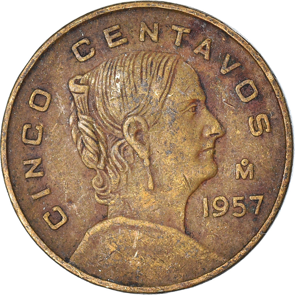 Moneta, Messico, 5 Centavos, 1957