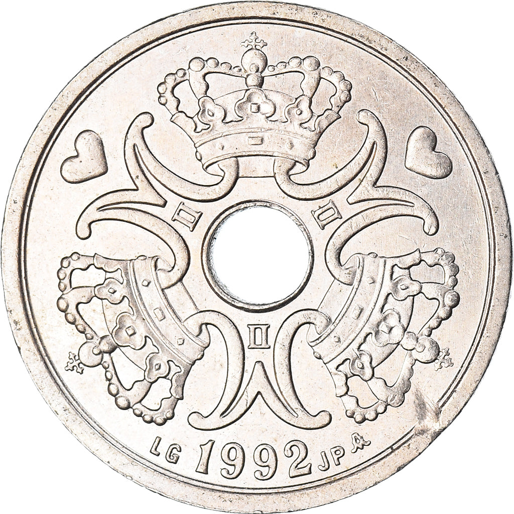 Coin, Denmark, 2 Kroner, 1992