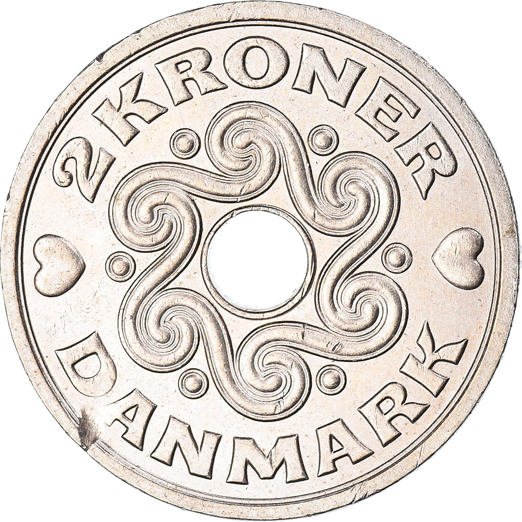 Coin, Denmark, 2 Kroner, 1992