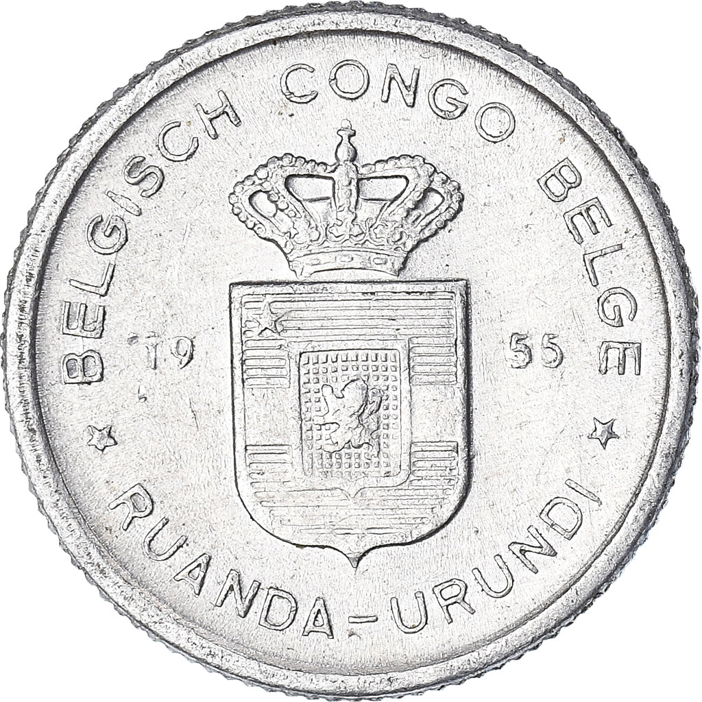 Moneta, Repubblica Democratica del Congo, 50 Centimes, 1955