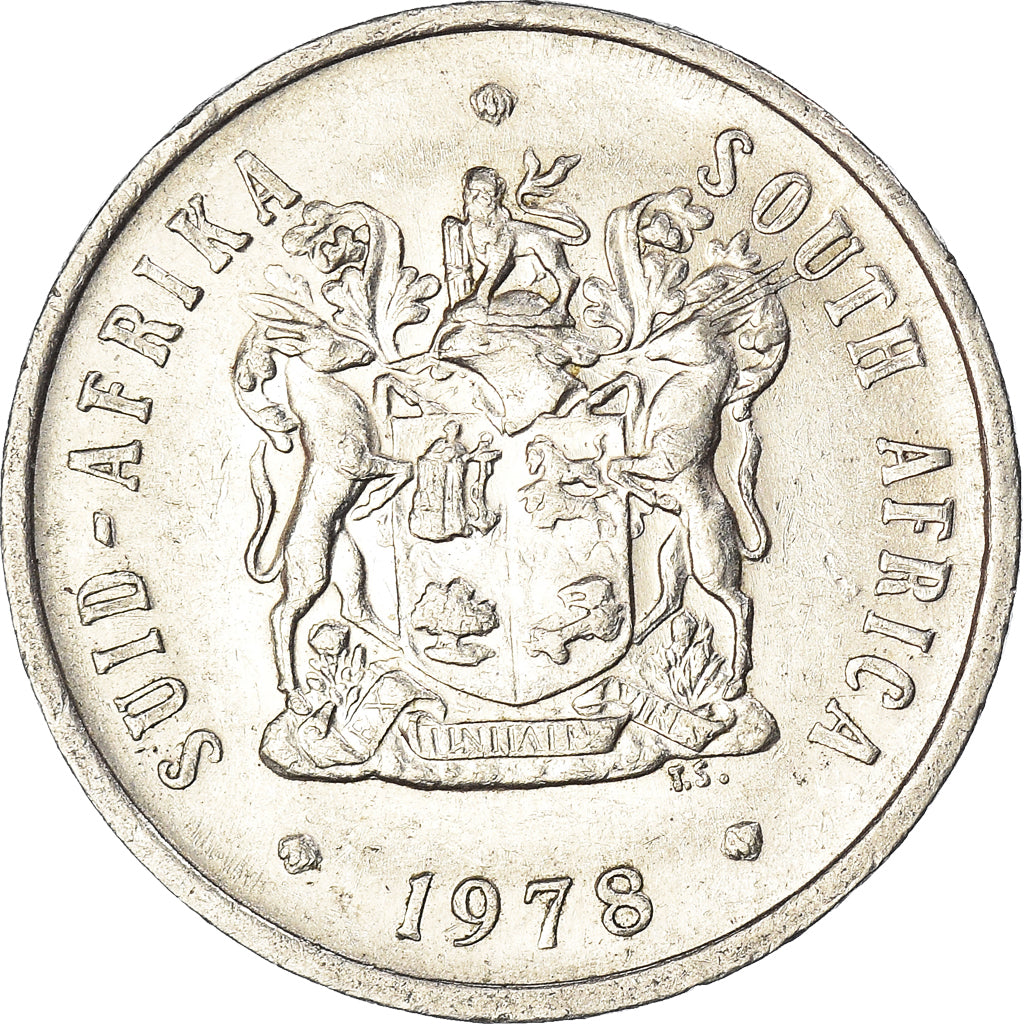 Moneda, Sudáfrica, 20 Cents, 1978