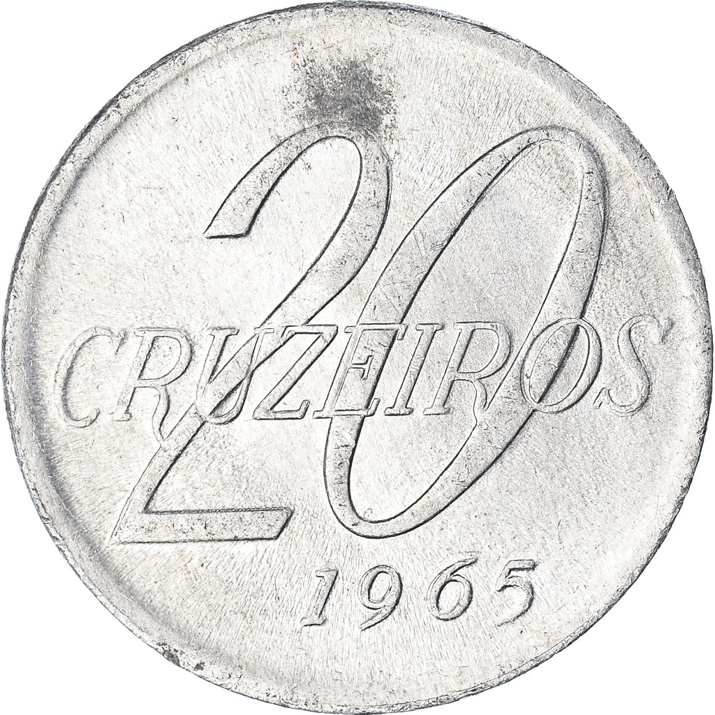 Coin, Brazil, 20 Cruzeiros, 1965