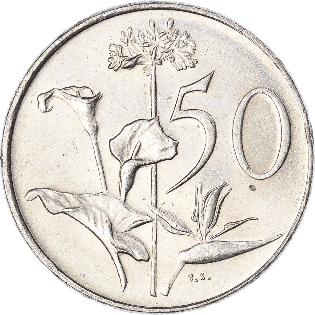 Moneda, Sudáfrica, 50 Cents, 1978