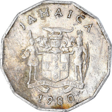 Moneda, Jamaica, Cent, 1980