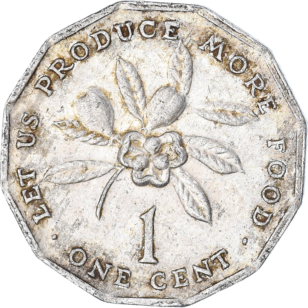 Moneda, Jamaica, Cent, 1980
