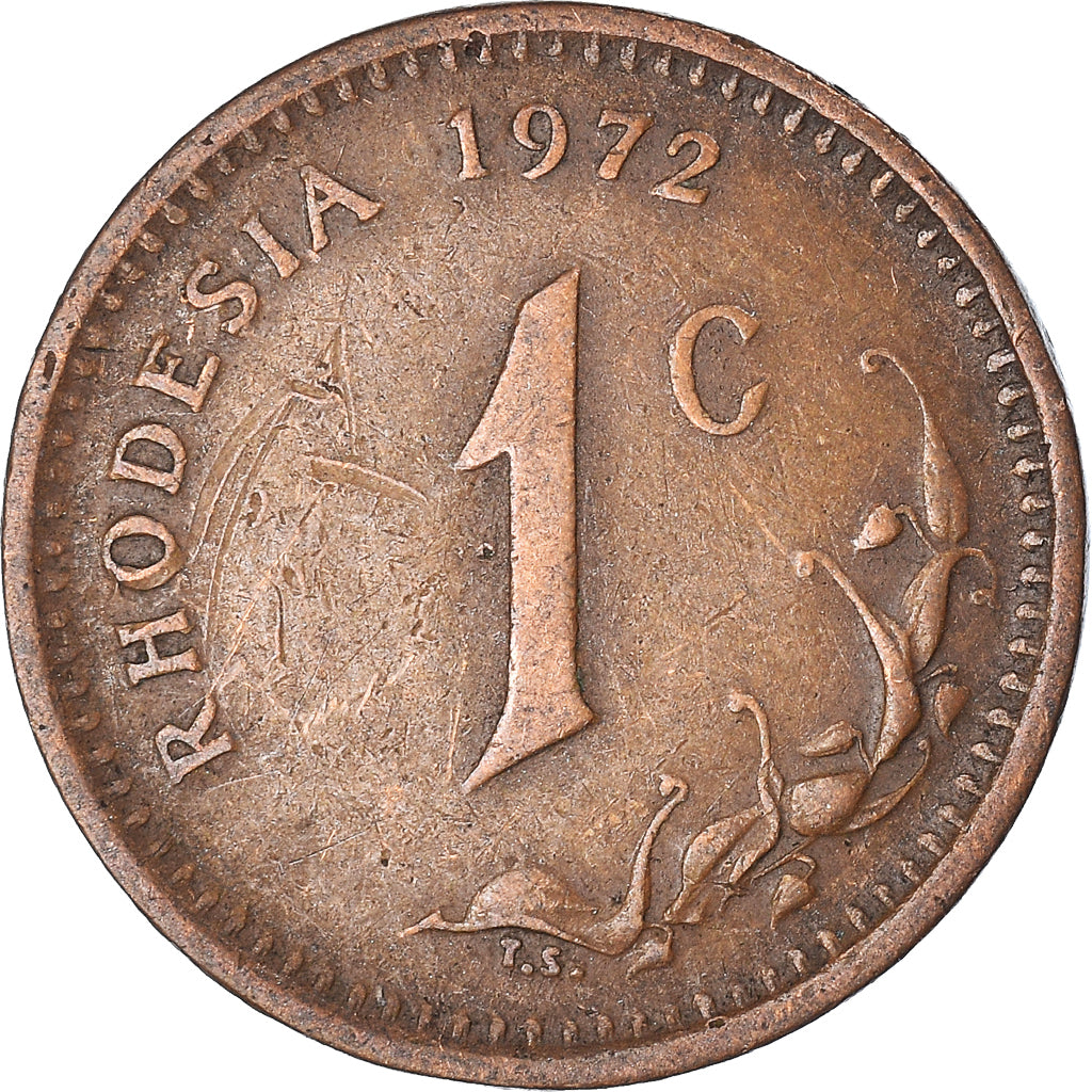Coin, Rhodesia, Cent, 1972