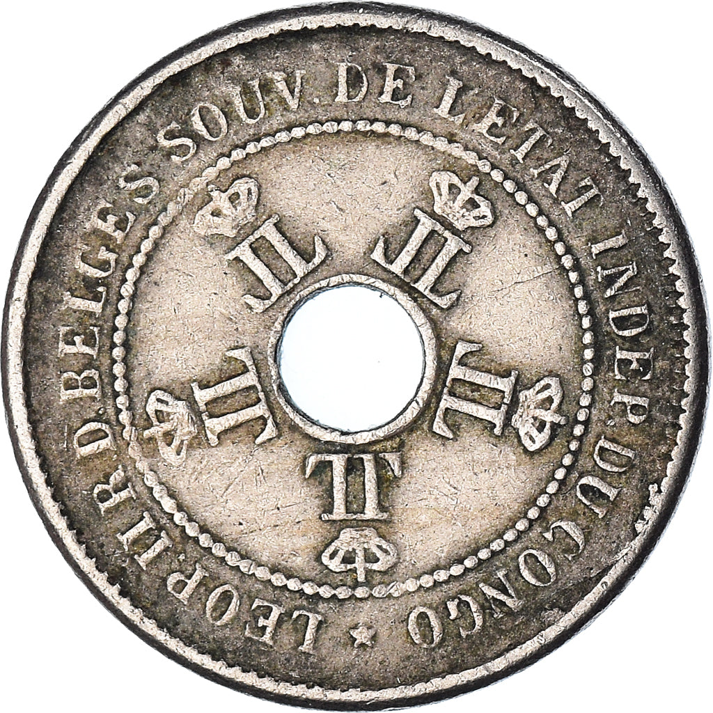 Moneta, KONGO, REPUBLIKA DEMOKRATYCZNA, 5 Centimes, 1908