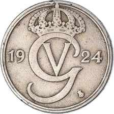 Moneda, Suecia, 50 Öre, 1924
