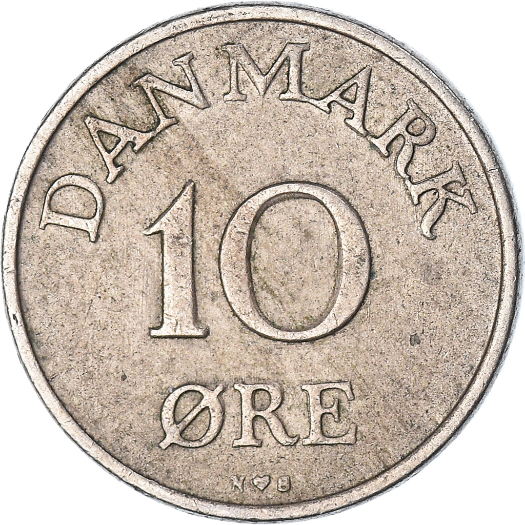 Munten, Denemarken, 10 Öre, 1951