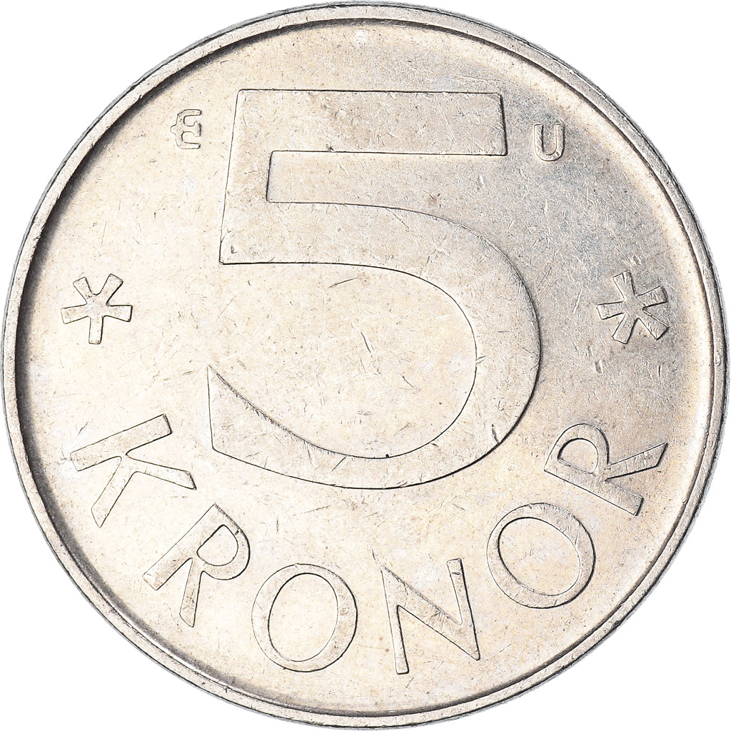 Münze, Schweden, 5 Kronor, 1984