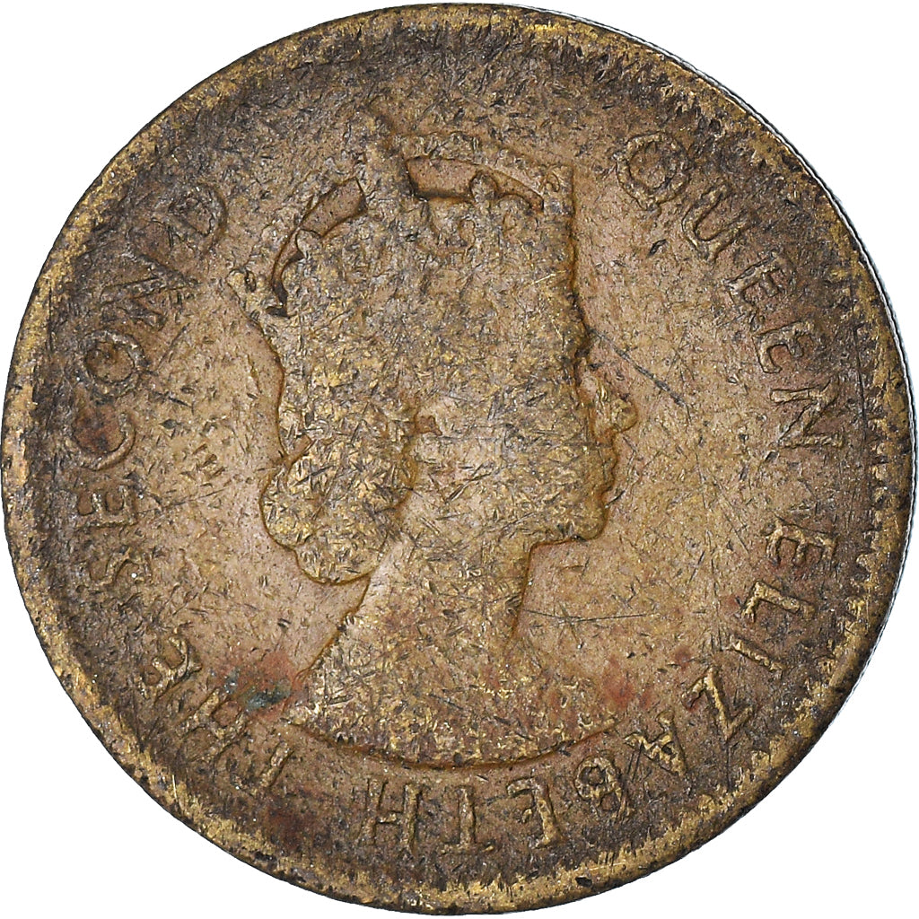 Moneda, Hong Kong, 10 Cents, 1956