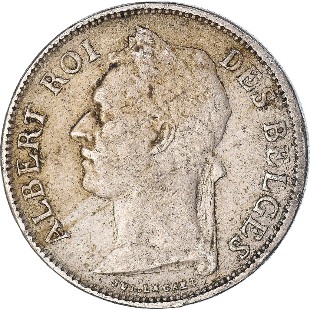 Münze, Belgisch-Kongo, 50 Centimes, 1925