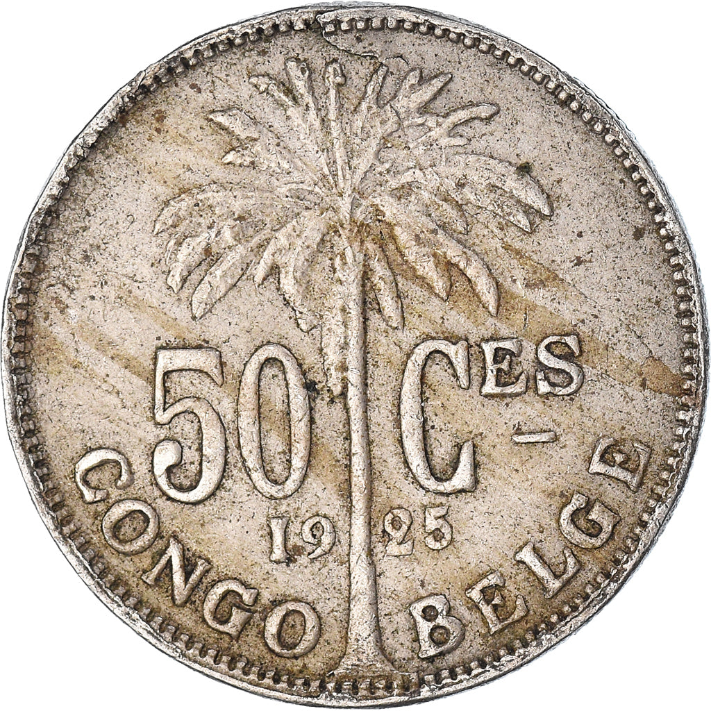 Münze, Belgisch-Kongo, 50 Centimes, 1925