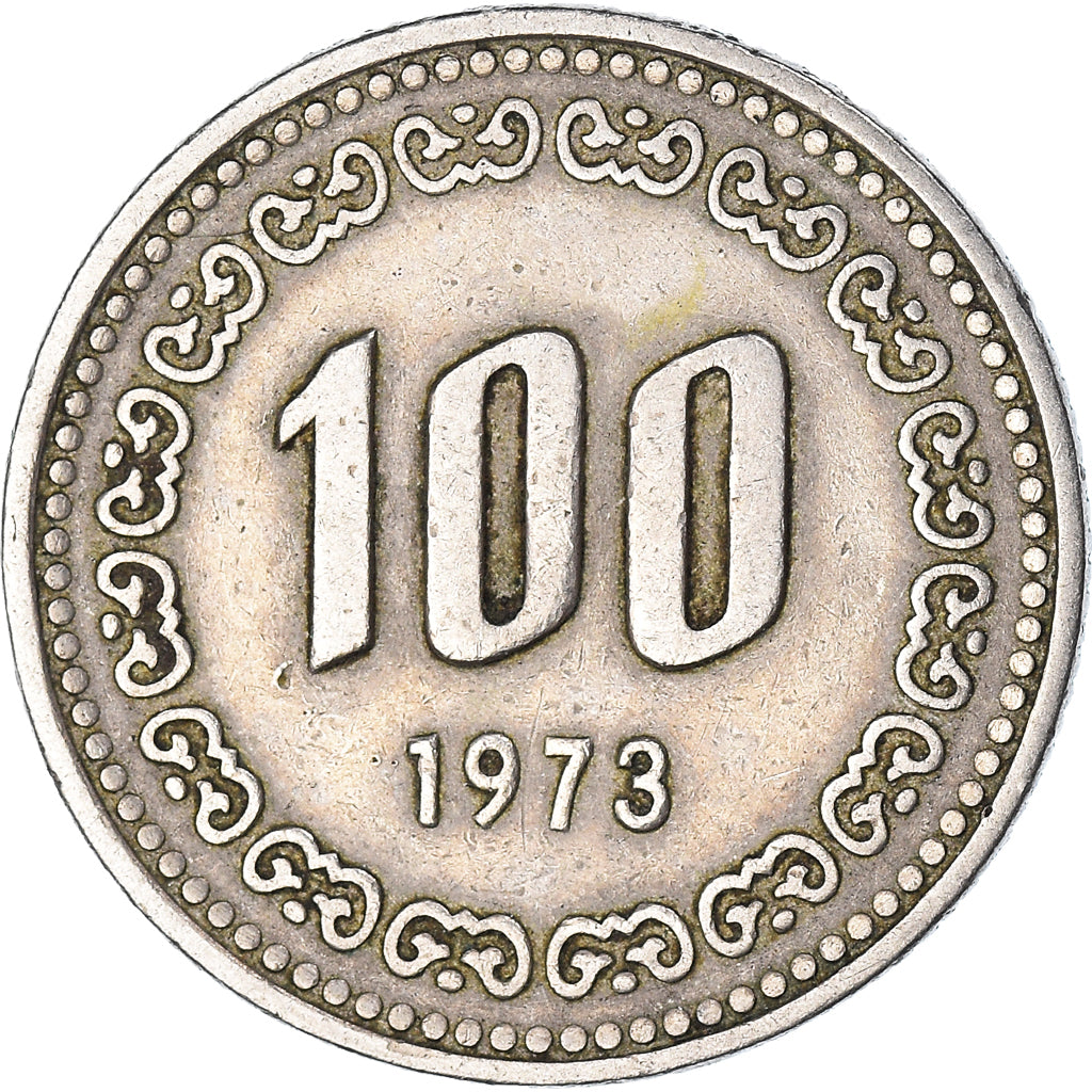 Moneta, COREA DEL SUD, 100 Won, 1973