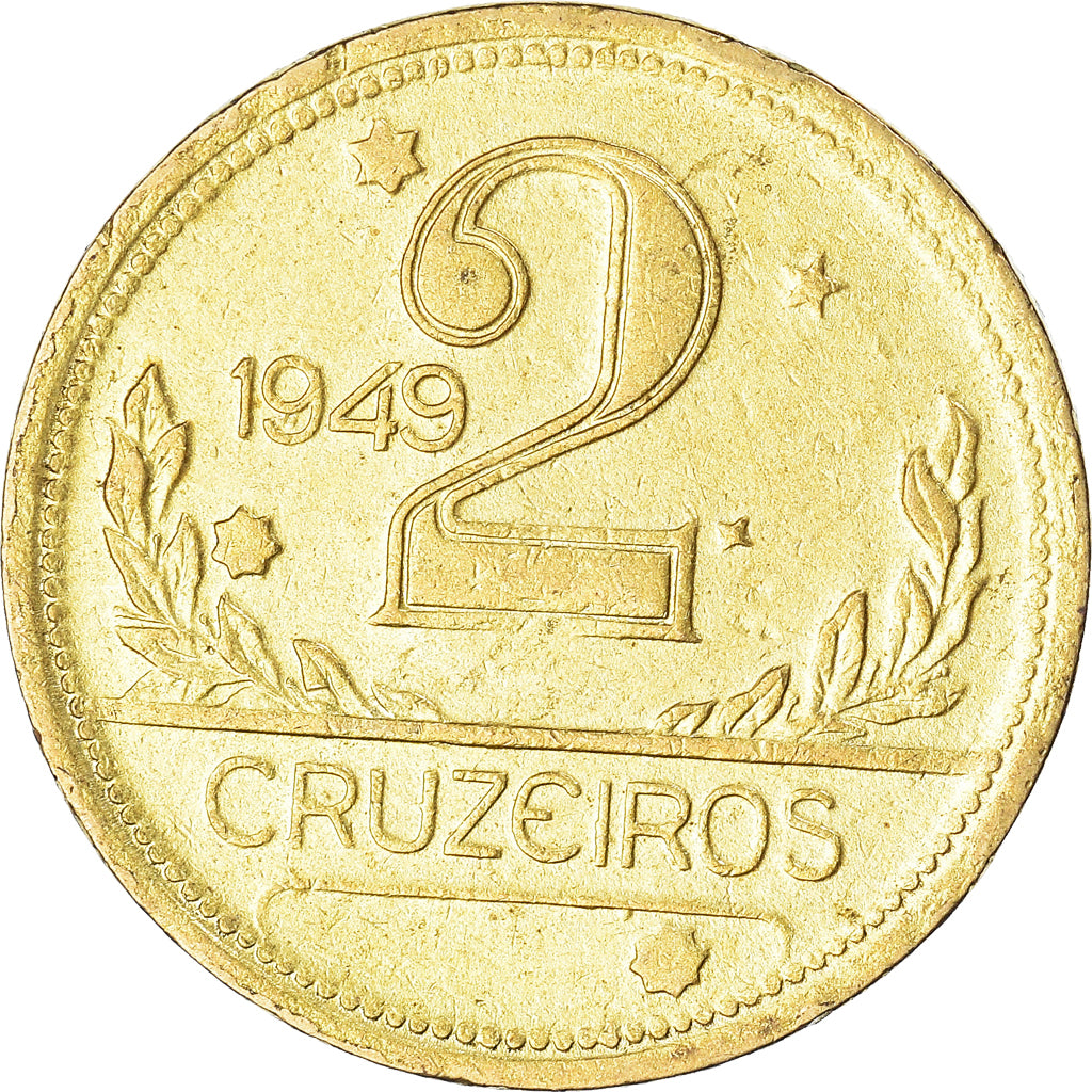 Moneda, Brasil, 2 Cruzeiros, 1949