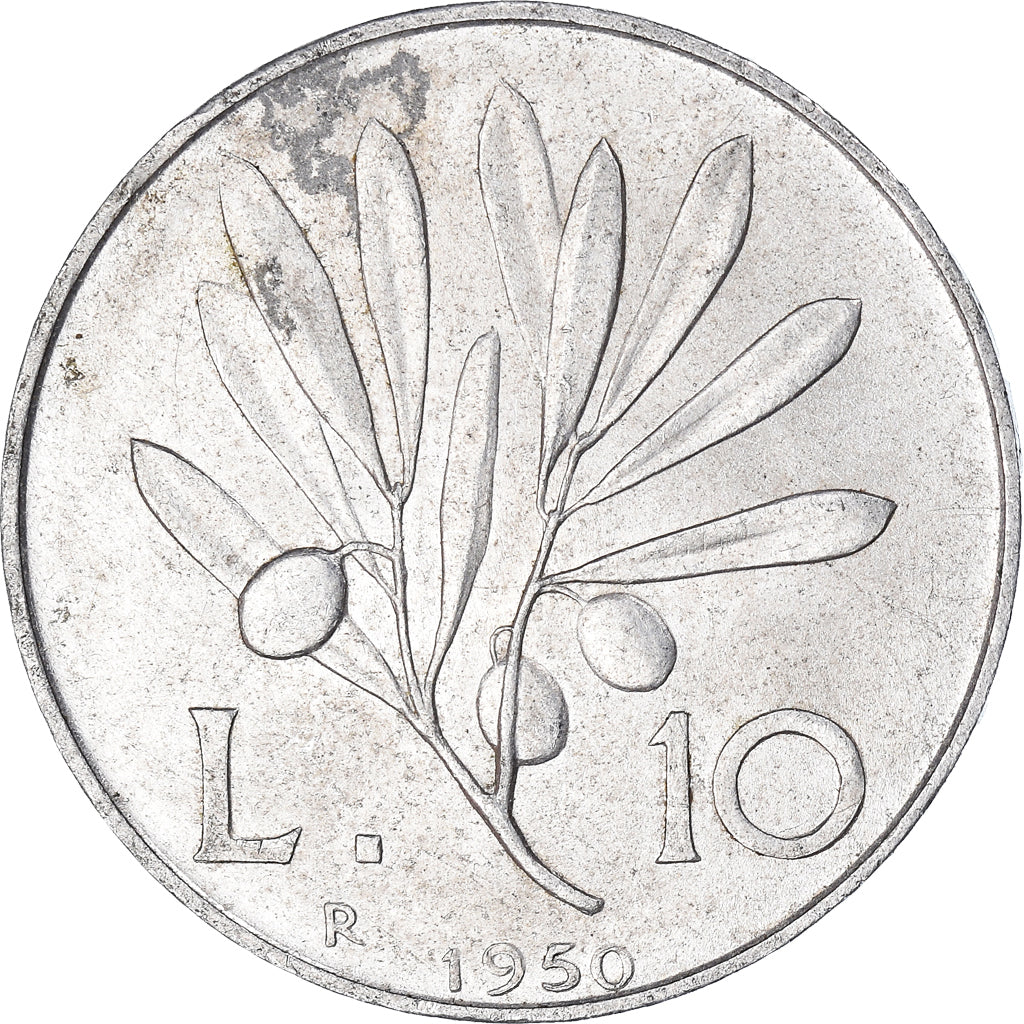 Coin, Italy, 10 Lira, 1950