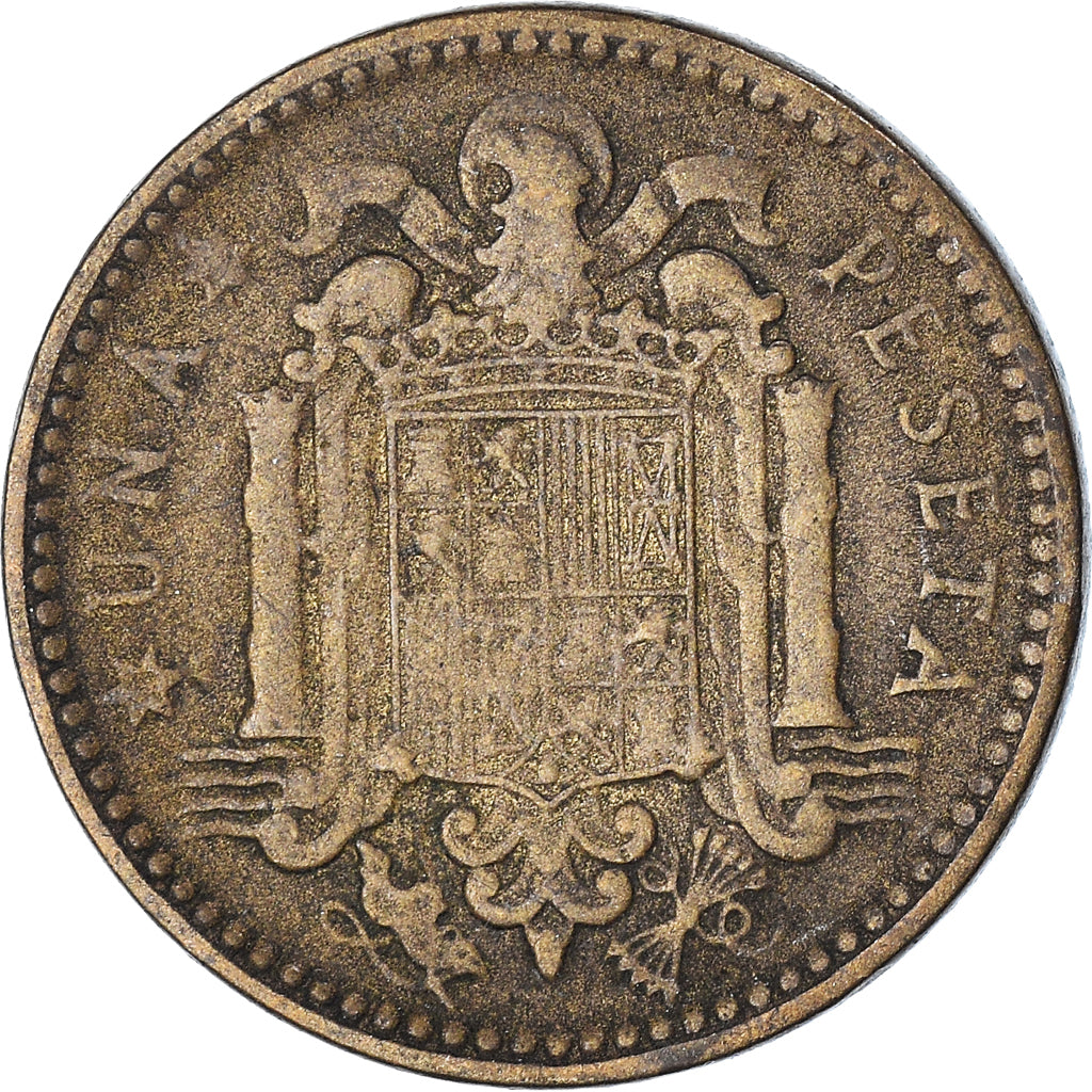 Moneta, Hiszpania, 1 Peseta, Undated (1947)