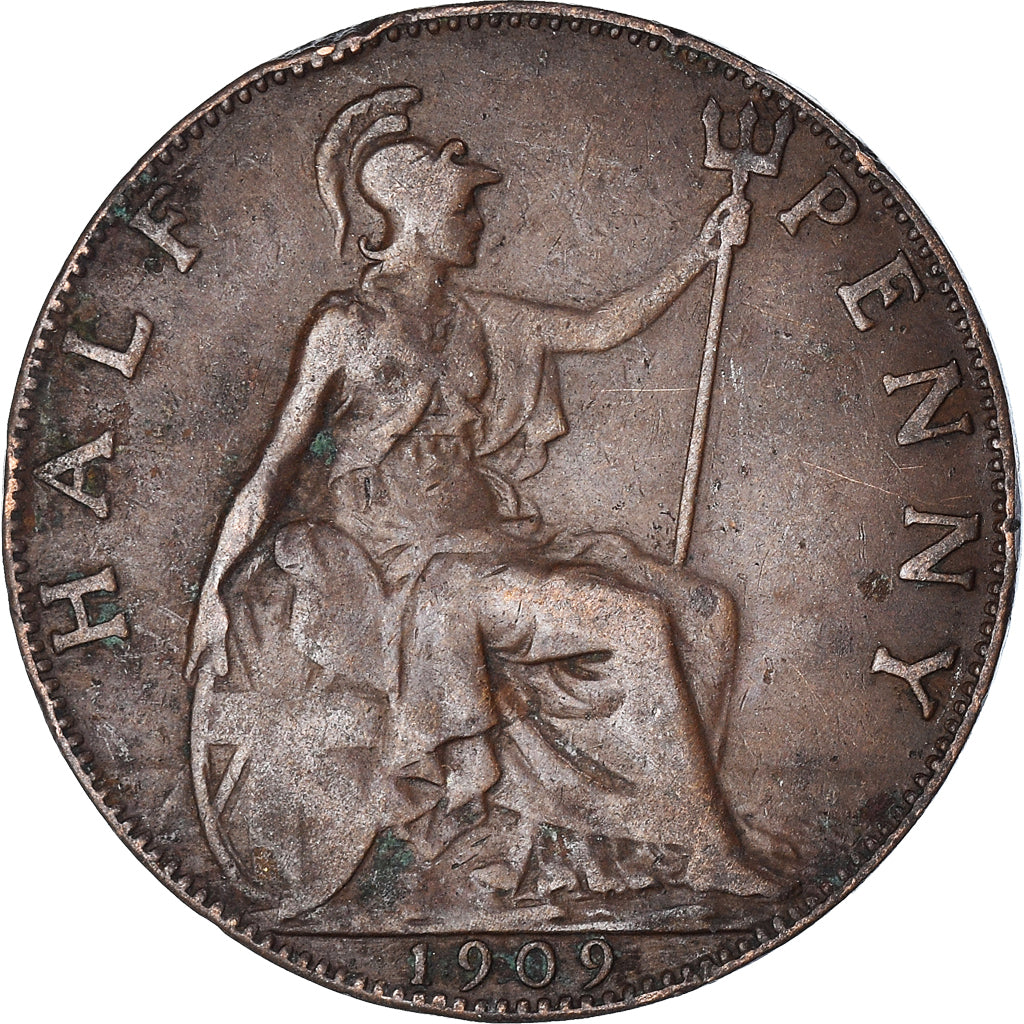 Munten, Groot Bretagne, 1/2 Penny, 1909
