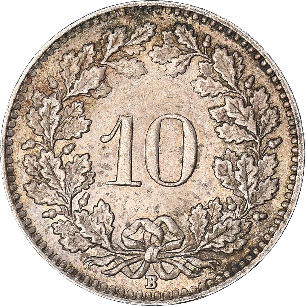 Moeda, Suíça, 10 Rappen, 1950