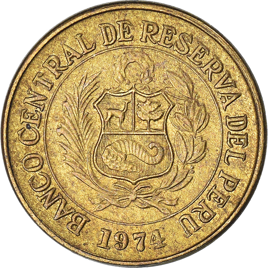 Moneda, Perú, 10 Centavos, 1974