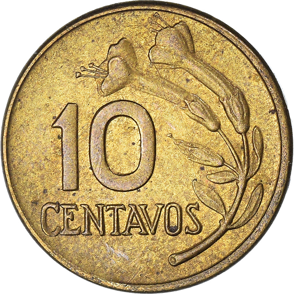 Moneda, Perú, 10 Centavos, 1974