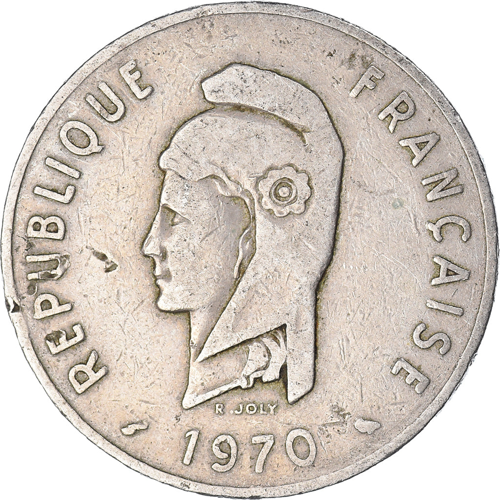 Moneda, Yibuti, 100 Francs, 1970