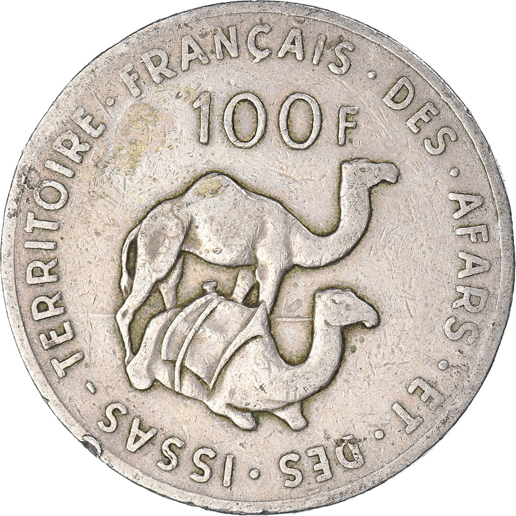 Moneda, Yibuti, 100 Francs, 1970